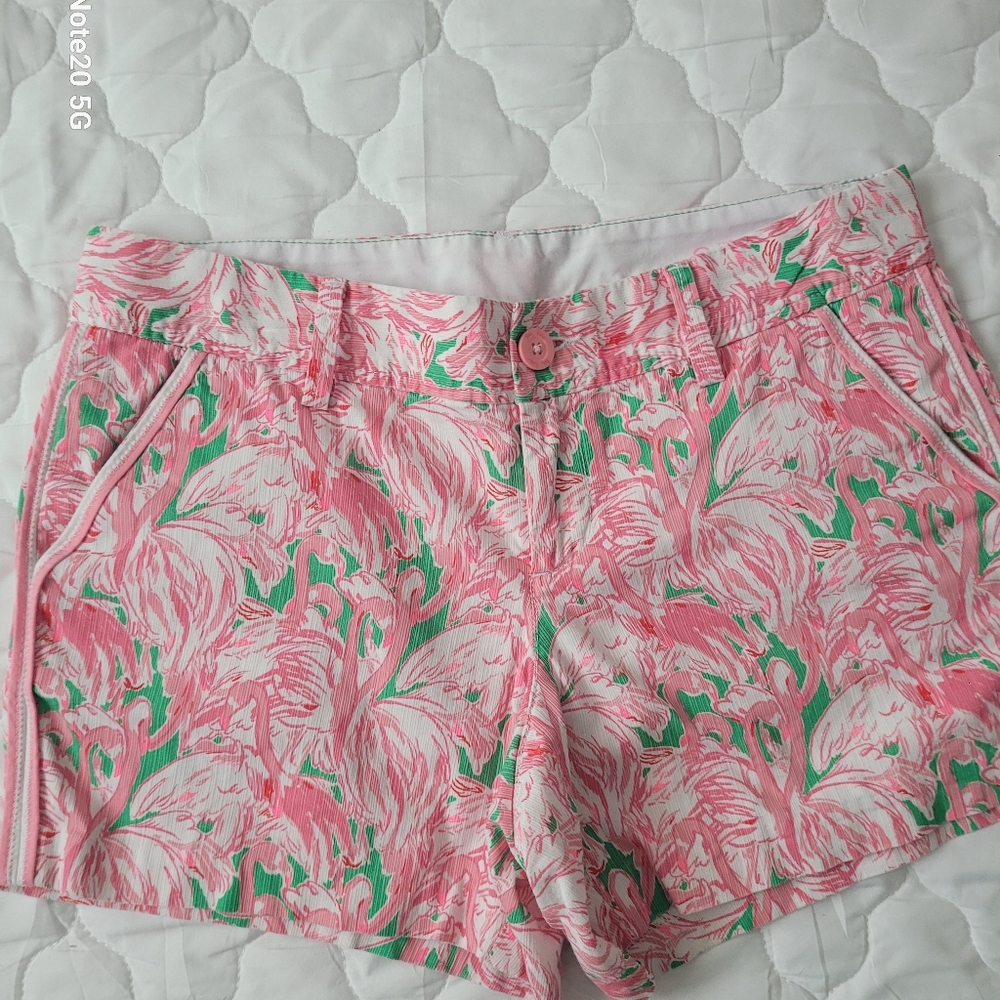 Lilly Pulitzer Pink and Green Women Shorts
